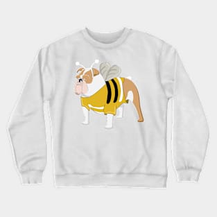 Bulldog bee cartoon Crewneck Sweatshirt